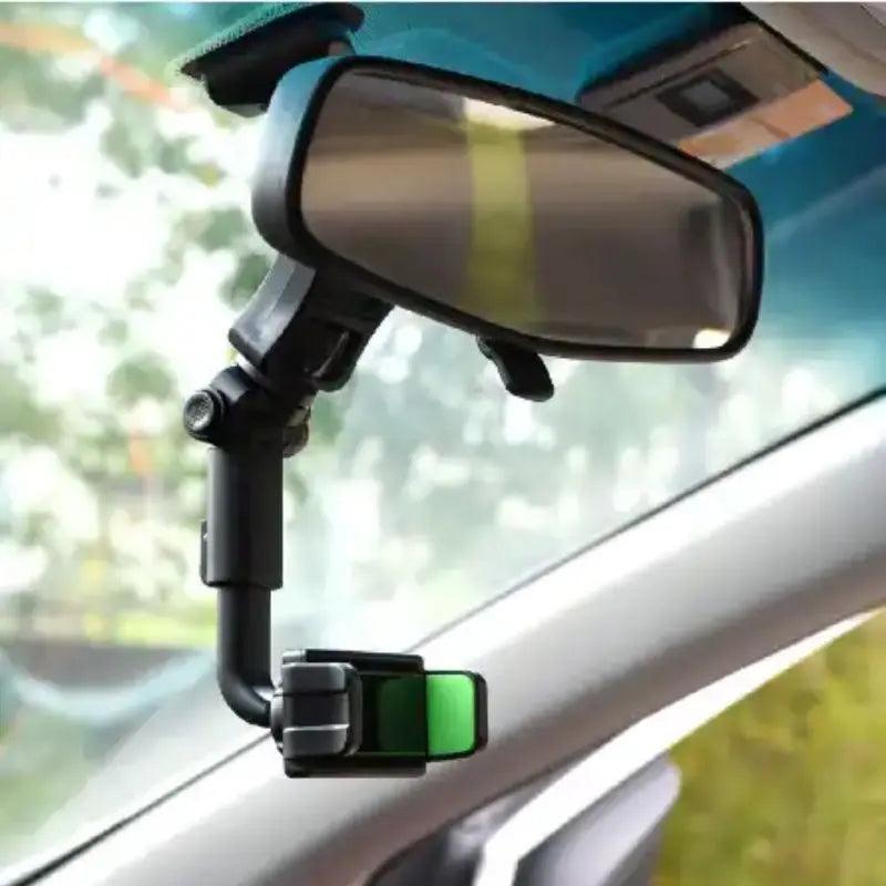 Suporte veicular articulado para celular retrovisor 360 graus