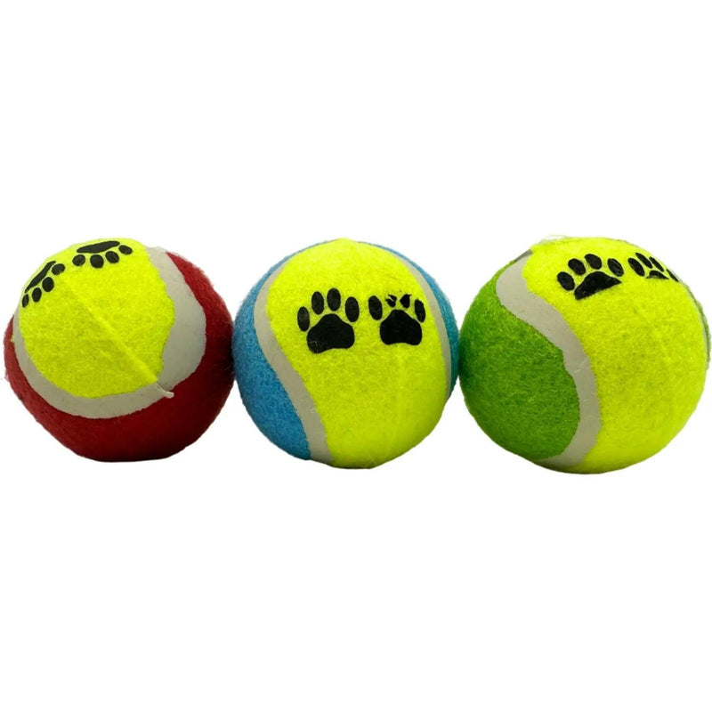 Conjunto com 3 bolinhas de brincar cães e gatos Brinquedos interativos divertidos para pet Bolinha de tenis colorida