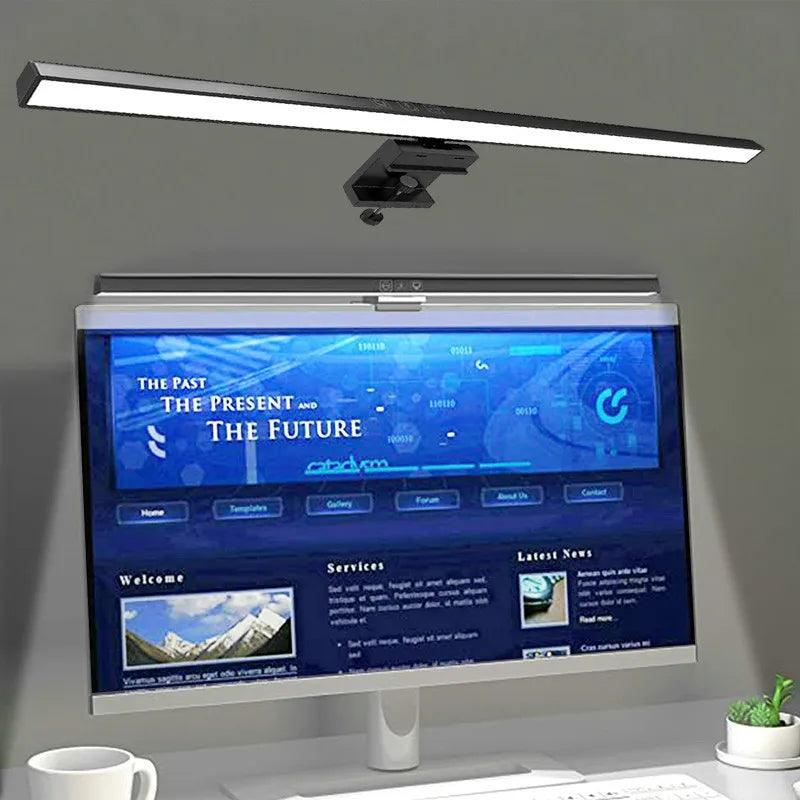Lâmpada de mesa para cuidados com os olhos, 50cm, led, computador, monitor, tela, barra de luz, escurecimento contínuo, leitura, alimentado por usb, lâmpada de mesa suspensa