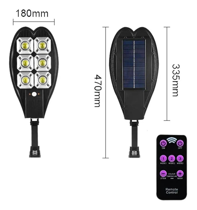 108 COB Solar Outdoor Led Courtyard Wall Lamp Lâmpada de rua para porta de garagem de terraço de jardim com indução do corpo humano