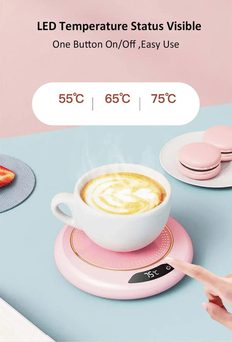 Aquecedor termostático elétrico USB, aquecedor de caneca, café, leite, chá, almofada de aquecimento de água, aquecedor de copo para casa
